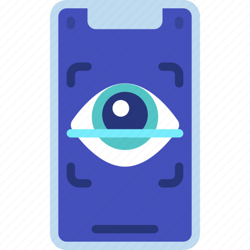 Retina, scan, mobile, eye, scanning icon - Download on Iconfinder