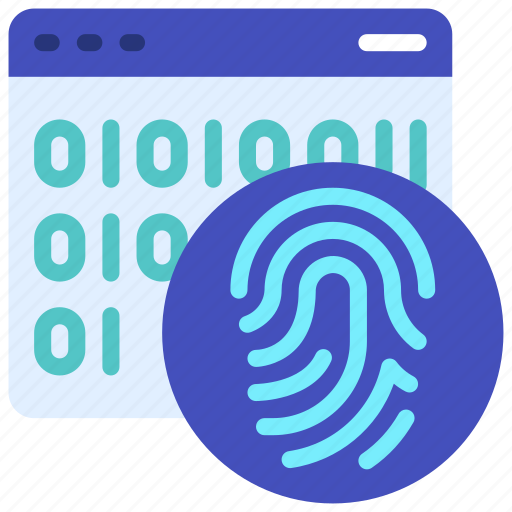 Thumb, print, website, code, biometrics, browser icon - Download on Iconfinder