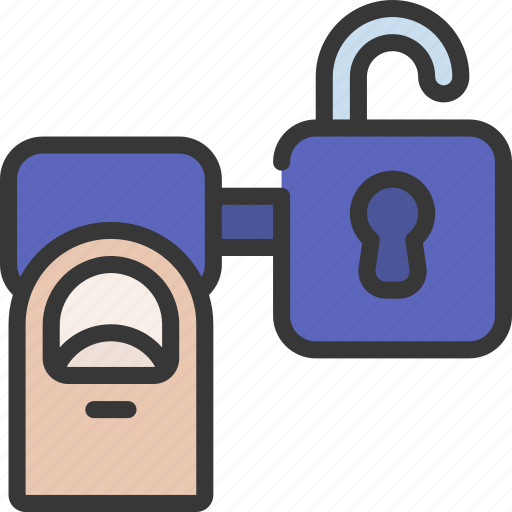 Slide, to, unlock, biometrics, unlocked icon - Download on Iconfinder