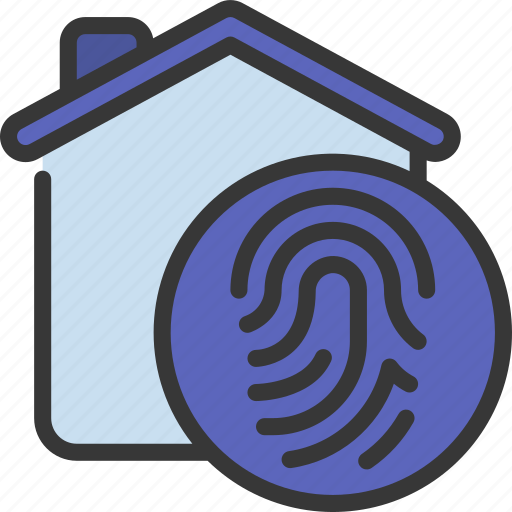 Thumb, print, house, home, biometrics icon - Download on Iconfinder