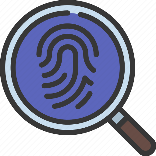 Thumb, print, search, loupe, biometrics icon - Download on Iconfinder