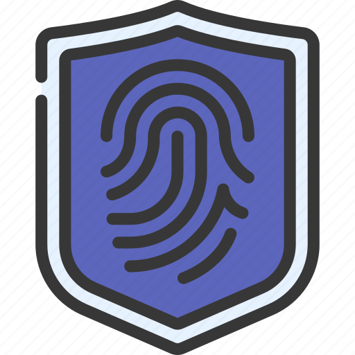 Thumb, print, shield, biometrics, security icon - Download on Iconfinder