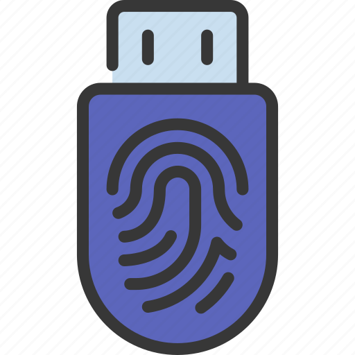 Thumb, print, usb, stick, biometrics icon - Download on Iconfinder