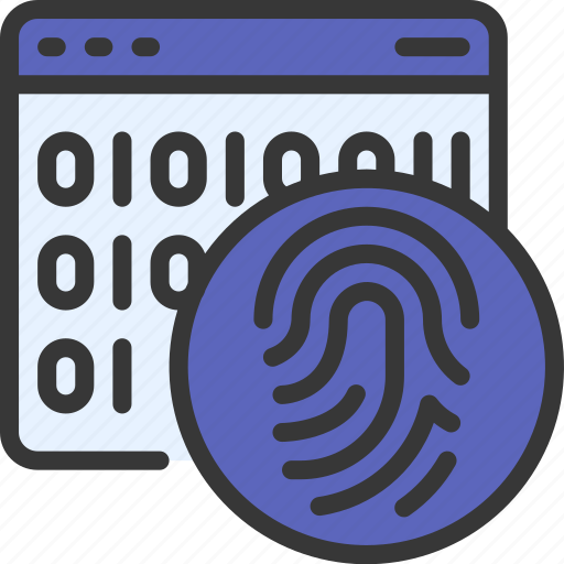 Thumb, print, website, code, biometrics, browser icon - Download on Iconfinder
