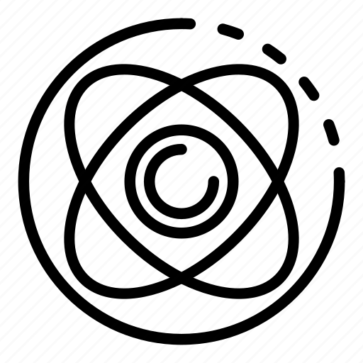 Atom, atomic, attached, circle, neutron, orbit, proton icon - Download on Iconfinder