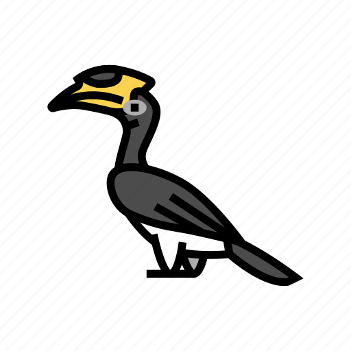 Malabar, pied, hornbill, bird, exotic, animal icon - Download on Iconfinder