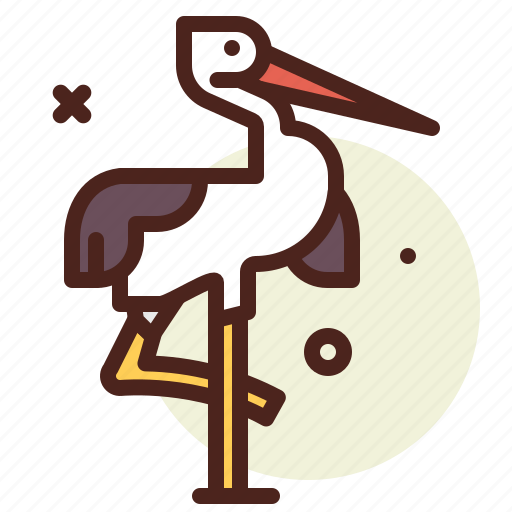 Animal, stork, vertebrates, zoo icon - Download on Iconfinder