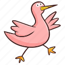 stork, pink, bird, nature, ecology, animal, environment