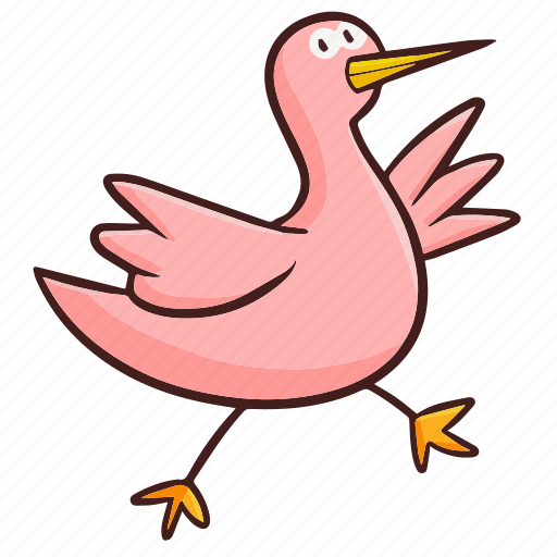 Stork, pink, bird, nature, ecology, animal, environment icon - Download on Iconfinder