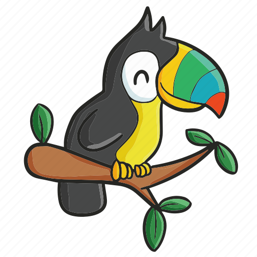 Toucan, bird, animal, zoo, nature, tree, ecology icon - Download on Iconfinder
