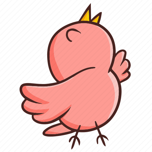 Bird, pink, sing, animal, cute, zoo, nature icon - Download on Iconfinder