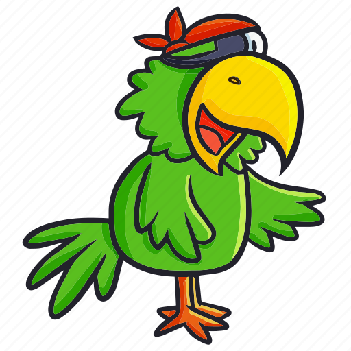 Parrot, bird, pirate, animal, wild, nature, ecology icon - Download on Iconfinder