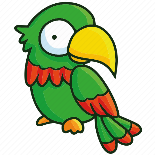 Parrot, bird, animal, nature, green, forest, ecology icon - Download on Iconfinder