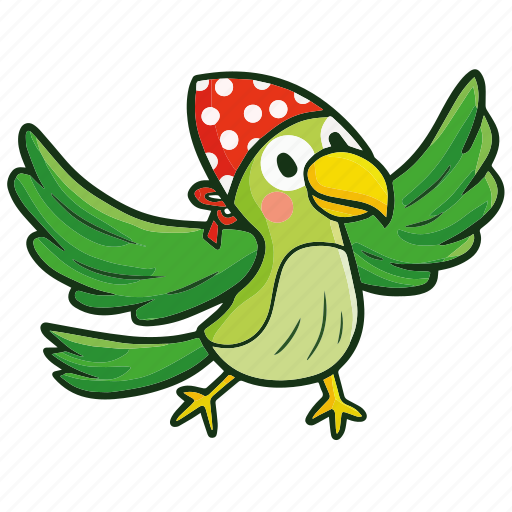 Parrot, bird, animal, nature, green, forest, fly icon - Download on Iconfinder