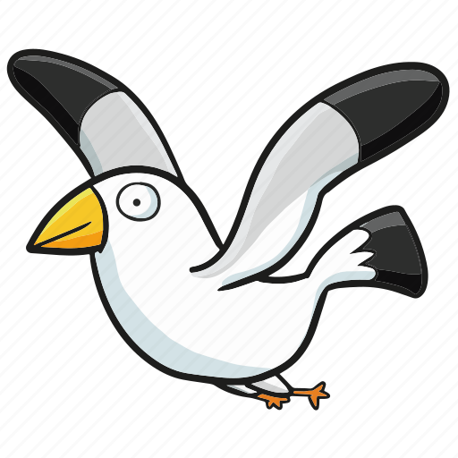 Seagull, bird, fly, animal, zoo, wild, cute icon - Download on Iconfinder
