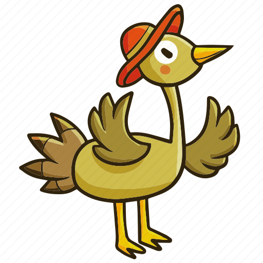 Turkey, bird, animal, zoo, cute, funny icon - Download on Iconfinder