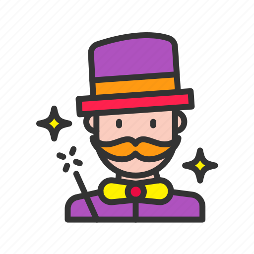 - magician, magic, halloween, witch, wizard, scary, spooky icon - Download on Iconfinder