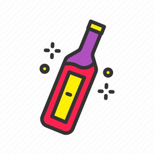 Champagne, bottle, drink, alcohol, glass, beverage, wine icon - Download on Iconfinder