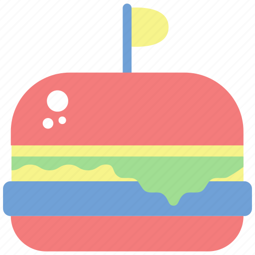 Birthday, bread, burger, celebrate, congratulations, hamburger, party icon - Download on Iconfinder