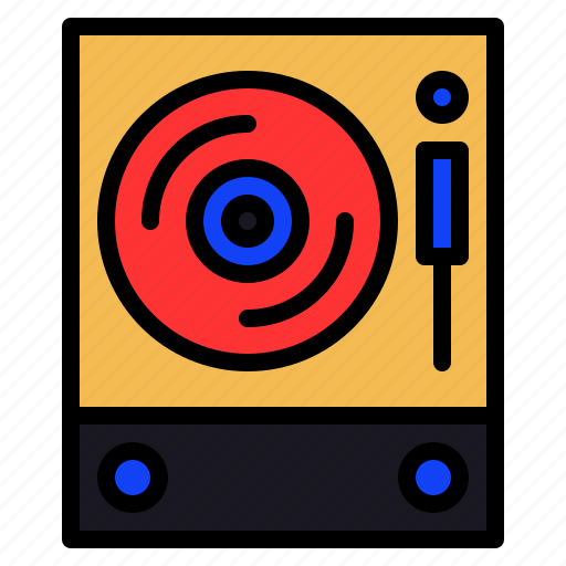 Turntable, disc, vinyl, music icon - Download on Iconfinder