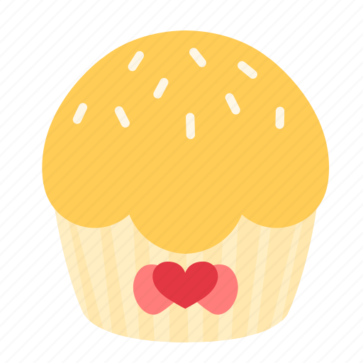 Birthday, crumle, cupcake, dessert, sweet, vanilla icon - Download on Iconfinder