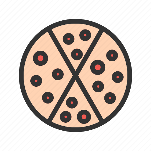 Birthday, celebration, cheese, fast food, food, pizza, snack icon - Download on Iconfinder