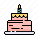 cake, dessert, sweet, birthday, event, food, party