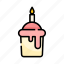 cupcake, cake, dessert, sweet, birthday, event, food, party 