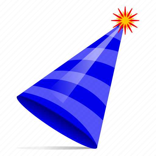 Party cap, birthday cap, celebration cap, cone cap, party hat icon - Download on Iconfinder
