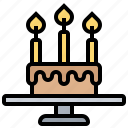 birthday, cake, candles, celebration, party