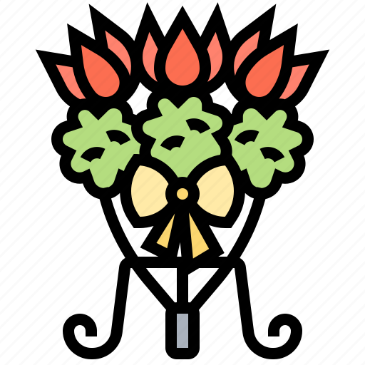 Bouquet, centerpieces, decoration, flowers, table icon - Download on Iconfinder