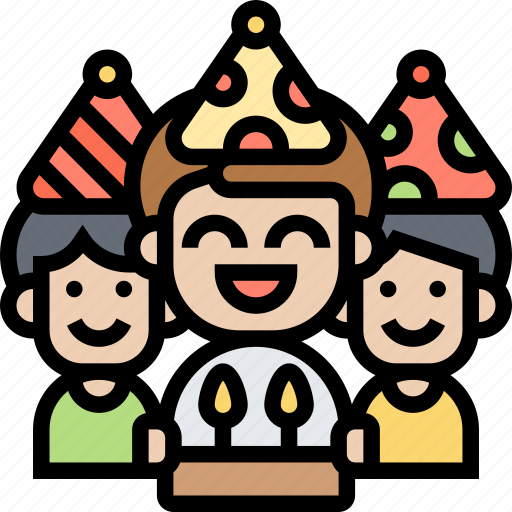 Birthday, party, hat, friends, surprise icon - Download on Iconfinder