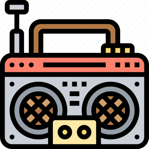 Cassette, player, vintage, radio, stereo icon - Download on Iconfinder