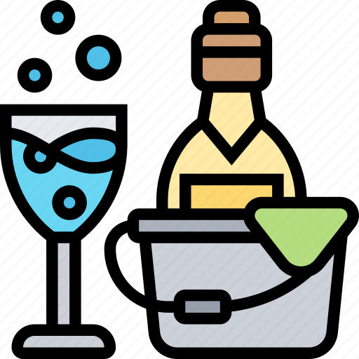Champagne, sparkling, wine, glass, celebration icon - Download on Iconfinder