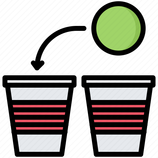 Beer, glass, ping, pong, ball, birthday, party icon - Download on Iconfinder