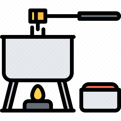 Fondue, fire, cheese, birthday, party icon - Download on Iconfinder