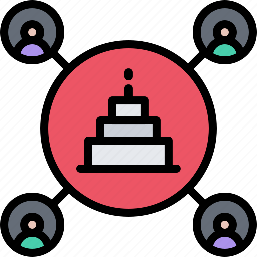 Cake, group, people, birthday, party icon - Download on Iconfinder