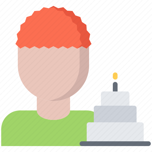 Man, cake, candle, birthday, party icon - Download on Iconfinder