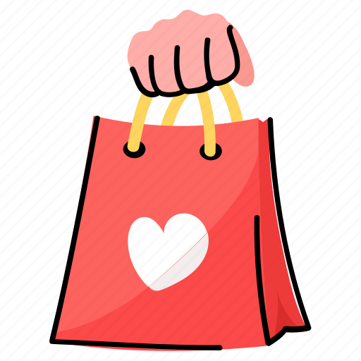 Gift bag, tote bag, handbag, carryall, shopping bag sticker - Download on Iconfinder
