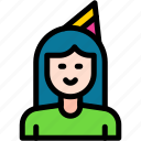 birthday, girl, enjoy, and, party, time, celebration, avatar
