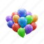 party balloons, decorative balloons, party decoration, celebration balloons, christmas balloons, birthday balloons, bunch of balloons, balloon 