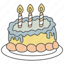 birthday, dessert, party, food, gift, box, decoration, cake