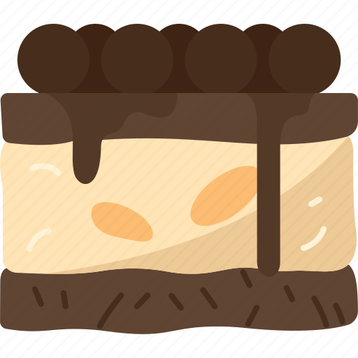Malteser, slice, chocolate, dessert, sweet icon - Download on Iconfinder