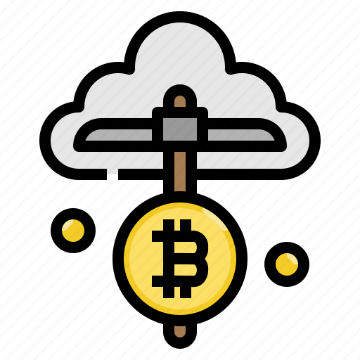 Bitcoin, blockchain, cloud, farm, mining icon - Download on Iconfinder