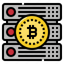bitcoin, currency, digital, money, server