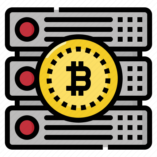 Bitcoin, currency, digital, money, server icon - Download on Iconfinder