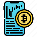 bitcoin, cryptocurrency, phone, smart, trade