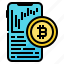 bitcoin, cryptocurrency, phone, smart, trade 