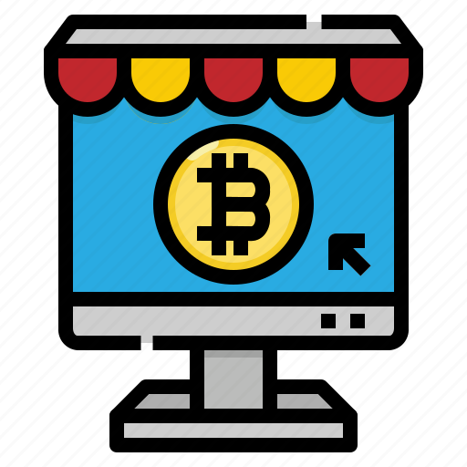 Bitcoin, cryptocurrency, online, shopping, store icon - Download on Iconfinder