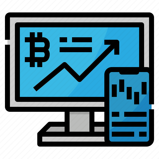 Bitcoin, computer, mobile, smartphone, trade icon - Download on Iconfinder